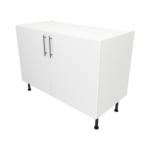 Pre Assembled Modern 1200mm fitted kitchen universal base unit matt white