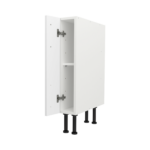 Pre Assembled Modern 150mm fitted kitchen base unit matt white