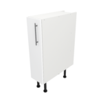 Pre Assembled Modern 200mm fitted kitchen base unit matt white