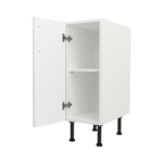 Pre Assembled Modern 300mm fitted kitchen base unit matt white