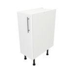 Pre Assembled Modern 300mm fitted kitchen base unit matt white