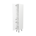 Pre Assembled Modern 300mm Tall Kitchen Larder fitted unit matt white