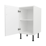Pre Assembled Modern 450mm fitted kitchen base unit matt white
