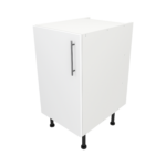 Pre Assembled Modern 450mm fitted kitchen base unit matt white