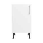 Pre Assembled Modern 500mm fitted kitchen base unit matt white