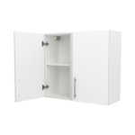 Pre Assembled Modern 800mm fitted kitchen wall unit matt white