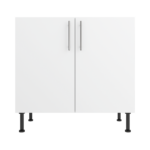 Pre Assembled Modern 900mm fitted kitchen universal base unit matt white
