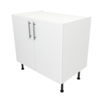 Pre Assembled Modern 900mm fitted kitchen universal base unit matt white