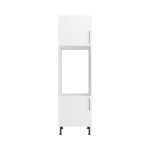 Pre Assembled Modern Double Housing Kitchen Larder fitted Unit Matt white