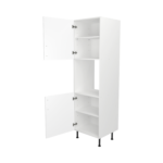Pre Assembled Modern Single Oven Housing Kitchen Larder fitted Unit Matt white