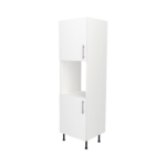 Pre Assembled Modern Single Oven Housing Kitchen Larder fitted Unit Matt white