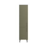 Pre Assembled Modern 500mm Tall Kitchen Larder fitted unit matt agave green
