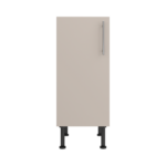Pre Assembled Modern 350mm fitted kitchen base unit matt cashmere