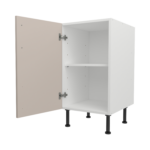 Pre Assembled Modern 450mm fitted kitchen base unit matt cashmere
