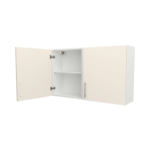 Pre Assembled Modern 1200mm fitted kitchen wall unit matt cream