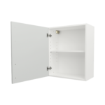 Pre Assembled Modern 600mm fitted kitchen wall unit matt light grey