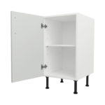 Pre Assembled Modern 450mm fitted kitchen base unit matt light grey