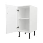 Pre Assembled Modern 400mm fitted kitchen base unit matt white