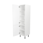 Pre Assembled Modern 500mm Tall Kitchen Larder fitted unit matt white