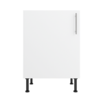 Pre Assembled Modern 600mm fitted kitchen universal base unit matt white