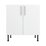 Pre Assembled Modern 800mm fitted kitchen universal base unit matt white