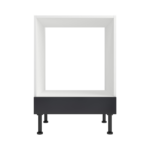Pre Assembled Modern Base Single Oven Housing Fitted Kitchen Unit Black Gloss