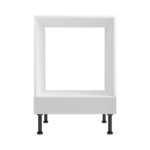 Pre Assembled Modern Base Single Oven Housing Fitted Kitchen Unit Light Grey Gloss
