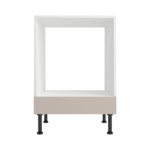 Pre Assembled Modern Base Single Oven Housing Fitted Kitchen Unit Matt Cashmere