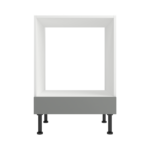 Pre Assembled Modern Base Single Oven Housing Fitted Kitchen Unit Matt Dust Grey