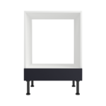 Pre Assembled Modern Base Single Oven Housing Fitted Kitchen Unit Matt Indigo Blue