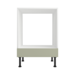 Pre Assembled Modern Base Single Oven Housing Fitted Kitchen Unit Matt Sage Green