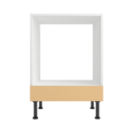 Pre Assembled Modern Base Single Oven Housing Fitted Kitchen Unit Matt Sand Yellow