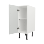 Pre Assembled Modern 300mm fitted kitchen base unit matt light grey