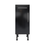 Pre Assembled Modern Base Drawerline 350mm Fitted Kitchen Unit Black Gloss