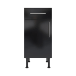 Pre Assembled Modern Base Drawerline 400mm Fitted Kitchen Unit Black Gloss