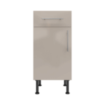 Base Drawerline 400 Assembled Kitchen Unit cashmere gloss