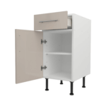 Base Drawerline 400 Assembled Kitchen Unit cashmere gloss