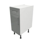 Base Drawerline 350 Assembled Kitchen Unit Dust Grey Gloss
