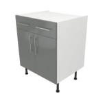 Base Drawerline 700 Assembled Kitchen Unit Dust Grey Gloss