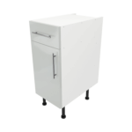 Base Drawerline 350 Assembled Kitchen Unit Gloss light grey