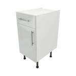 Base Drawerline 400 Assembled Kitchen Unit Gloss light grey