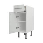 Base Drawerline 300 Assembled Kitchen Unit Gloss light grey