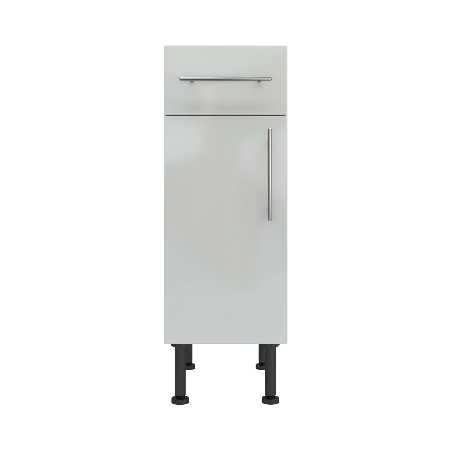 Base Drawerline 300 Assembled Kitchen Unit Gloss light grey