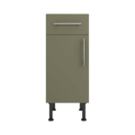 Base Drawerline 350 Assembled Kitchen Unit Agave green