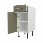 Base Drawerline 350 Assembled Kitchen Unit Agave green