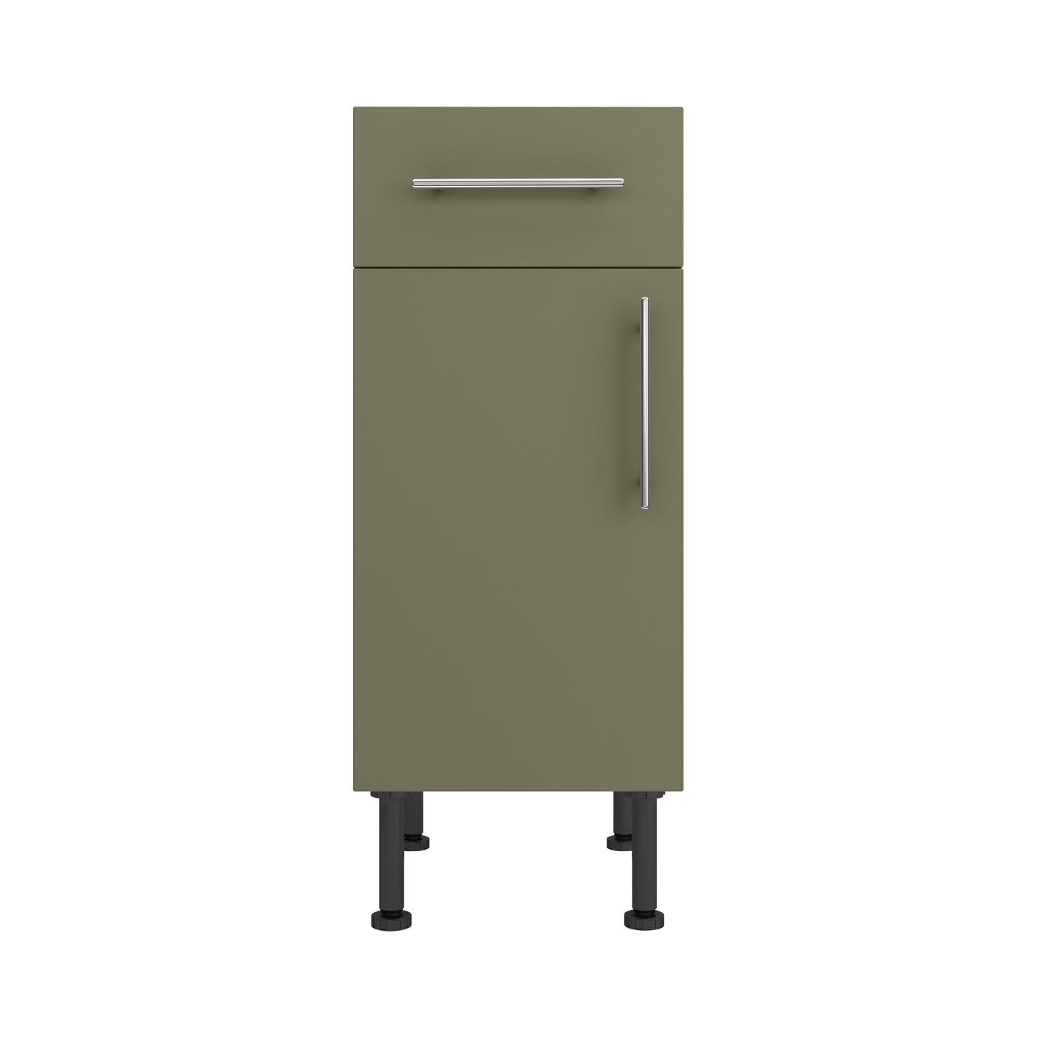 Base Drawerline 350 Assembled Kitchen Unit Agave green