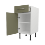 Base Drawerline 400 Assembled Kitchen Unit Agave green