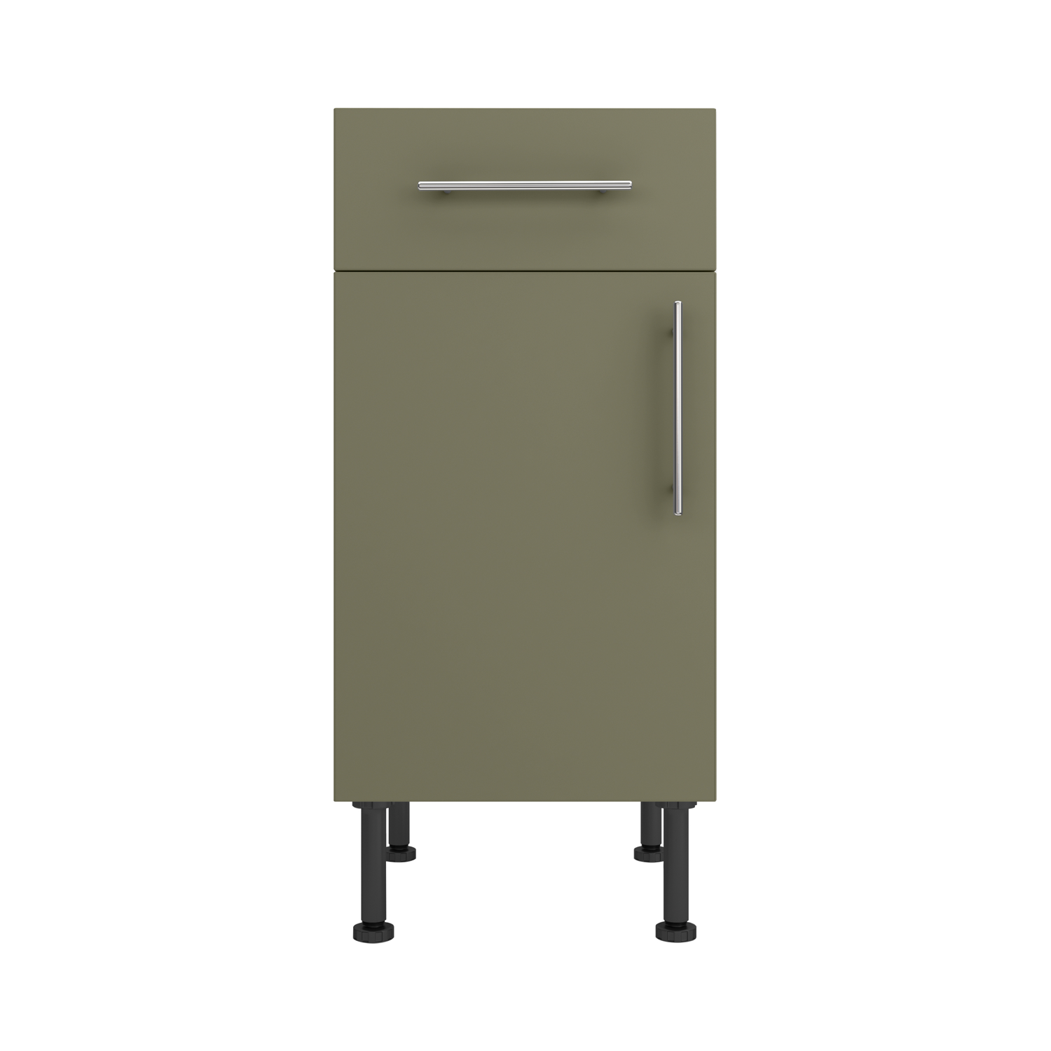 Base Drawerline 400 Assembled Kitchen Unit Agave green