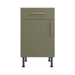 Base Drawerline 500 Assembled Kitchen Unit Agave green
