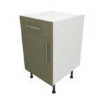 Base Drawerline 500 Assembled Kitchen Unit Agave green
